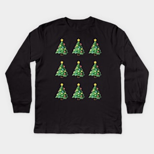 christmas tree Kids Long Sleeve T-Shirt